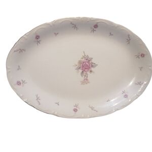⏳️Elegant Floral Oval Platter